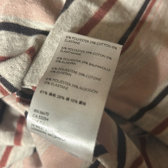 NWOT Free People mock neck striped sweater/top - Picture 6 of 6